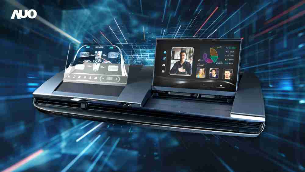 菠菜论坛Micro LED Display HMI解决方案打造透明Micro LED前座仪表，，呈现信息并保留驾驶视野开阔；亦为副驾驶座乘客打造收放自如的Micro LED屏幕，，在不影响显示质量的前提于显示区内建镜头，，，让用户能与视讯对象直接眼神接触，，提供绝佳的双向沟通体验